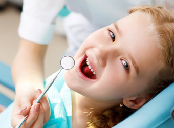 girl in dentist chair