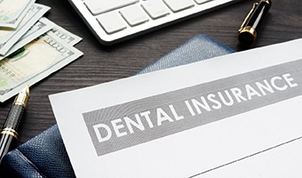 Dental insurance paperwork for the cost of dental implants in Prince Albert