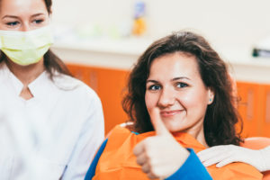 happy dental patient