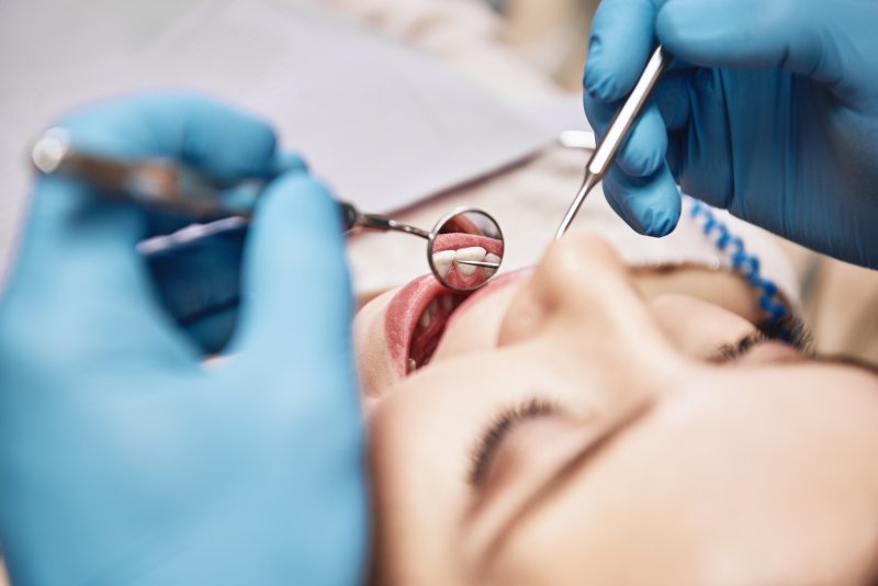 patient undergoing a dental checkup in Prince Albert